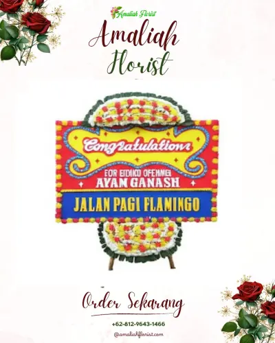 Bunga Papan Congratulation di Menur Pumpungan